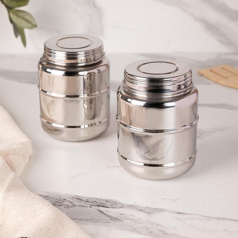 Container - Pagoda Storage Jar (250 ML) - Set Of Two