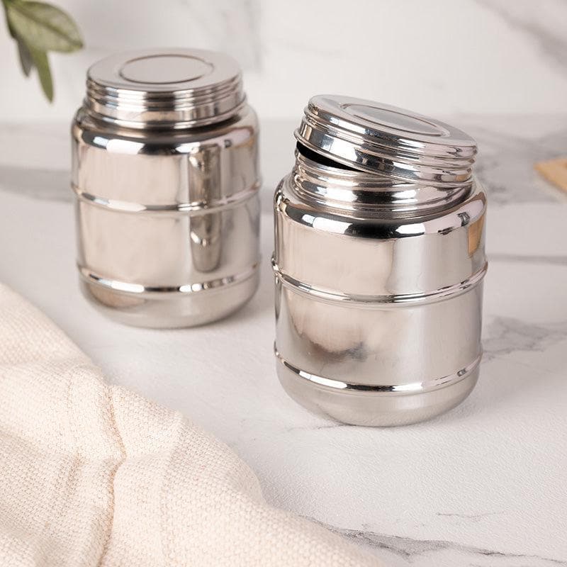 Container - Pagoda Storage Jar (250 ML) - Set Of Two