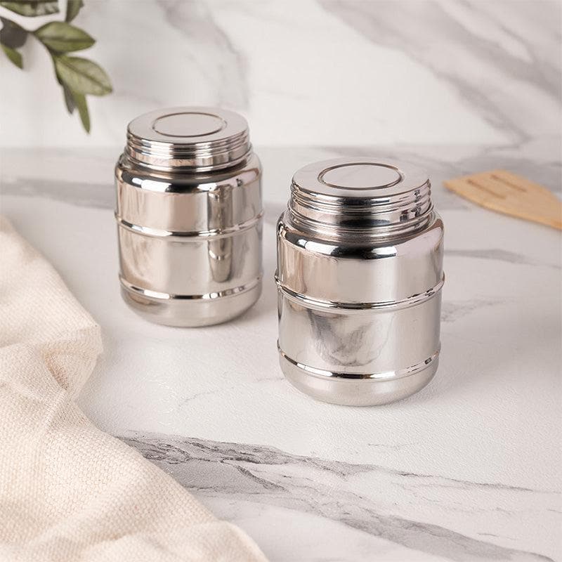 Buy Pagoda Storage Jar (350 ML) - Set Of Two Container from Vaaree