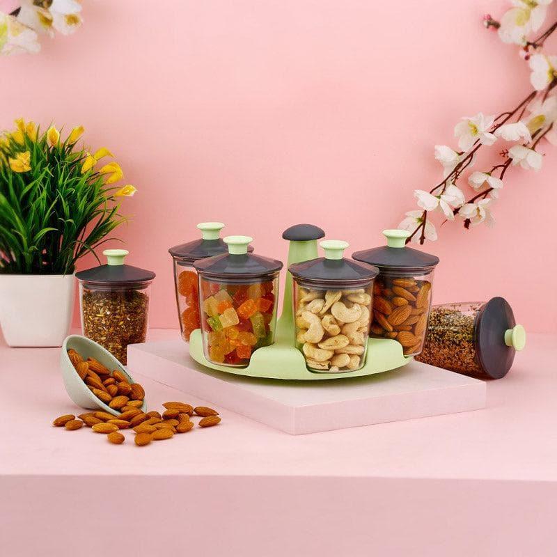 Buy Smart Store Mint Jar (300 ML) - Set Of Seven Container from Vaaree