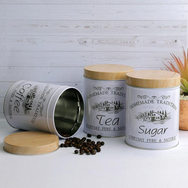 Container - Tea Time Storage Box - Set Of Three