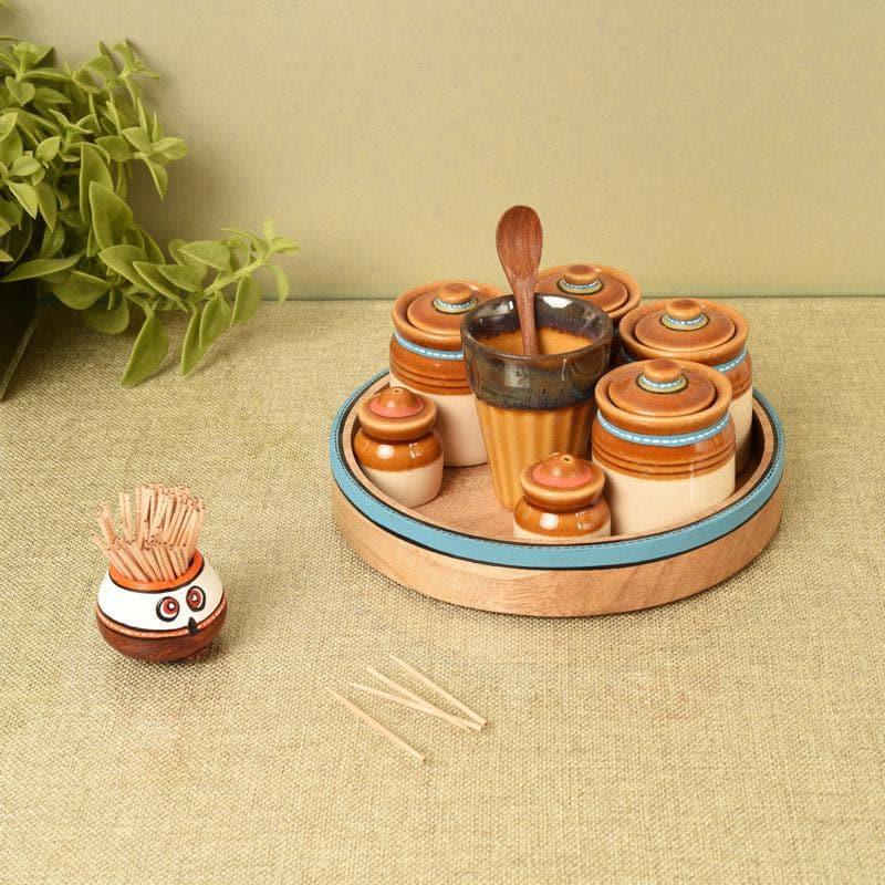 Buy Udya Condiment Set With Tray Container from Vaaree