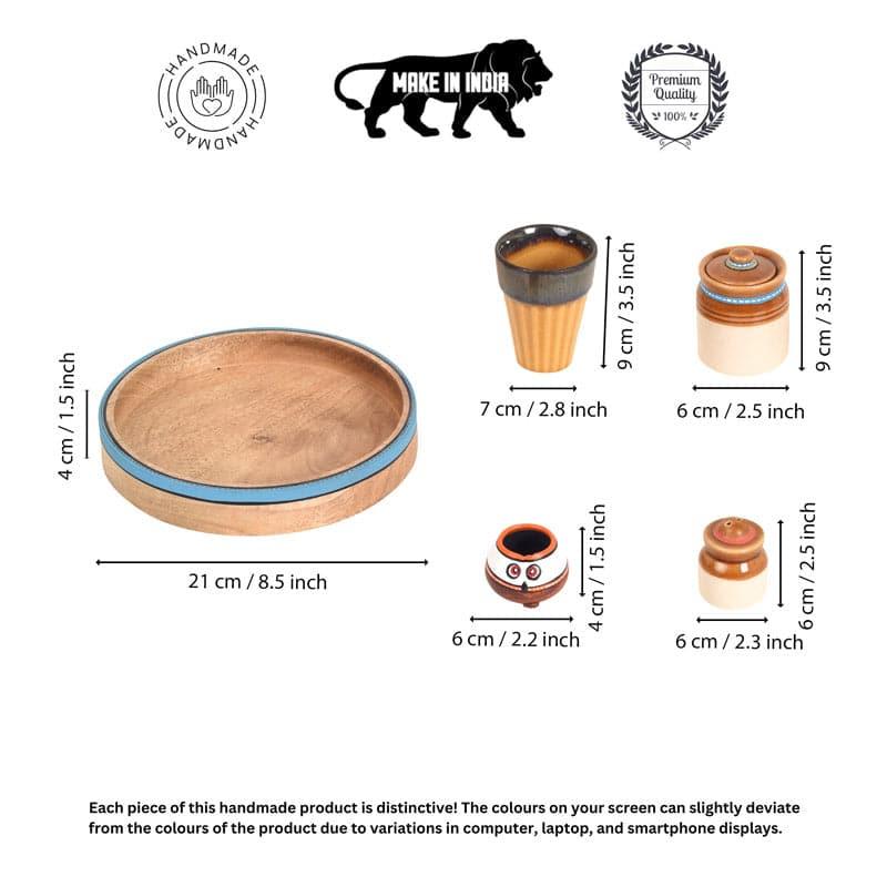 Buy Udya Condiment Set With Tray Container from Vaaree