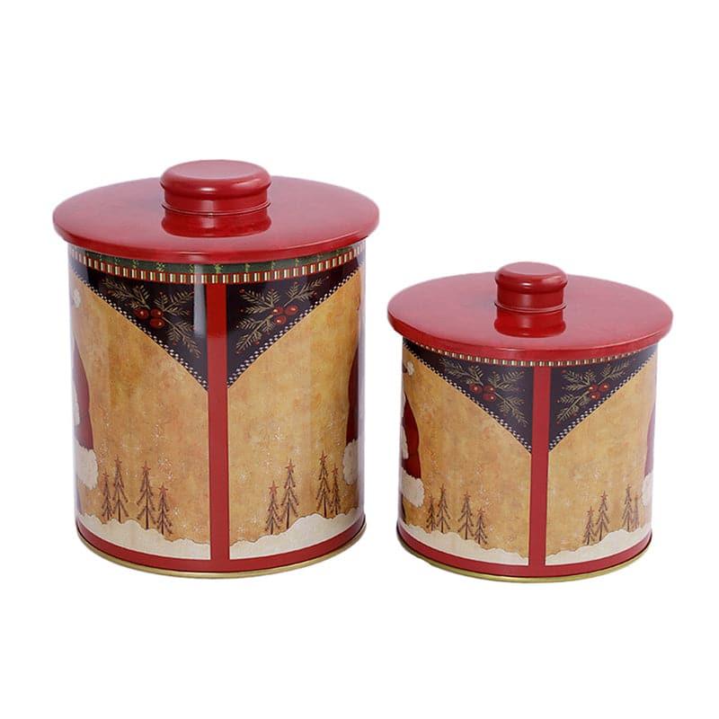 Buy Vintage Santa Canister - Set Of Two Container from Vaaree