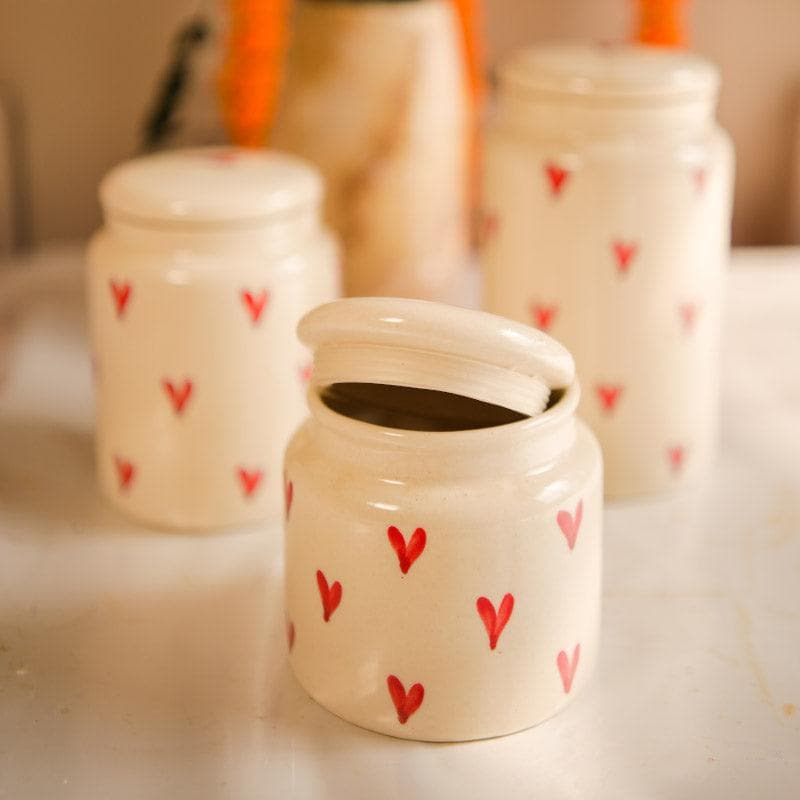 Buy Warm Hearts Jar - Set Of Three Container from Vaaree