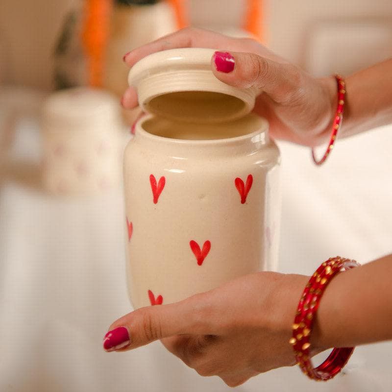 Buy Warm Hearts Jar - Set Of Three Container from Vaaree