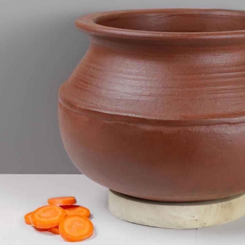 Buy Cooking Pot - Kalikasan Rice Clay Pot (Brown) - 3000 ML at Vaaree online