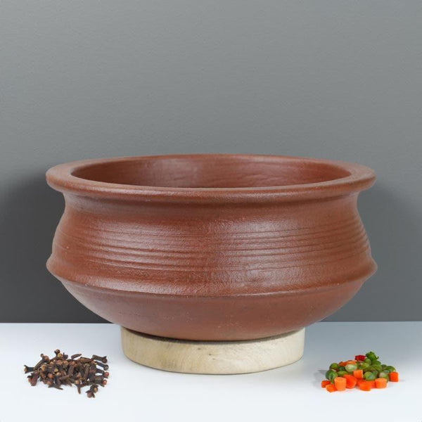 Buy Kalinaw Biriyani Clay Pot Brown 3000 ML / 10 Inches Handi from Vaaree