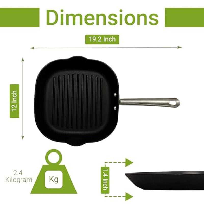 Buy Romi Cast Iron Pan - Set Of Two Cookware Sets from Vaaree