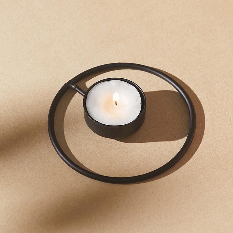 Buy Idola Tealight Candle Holder (Black) - Set of Four Tea Light Candle Holders from Vaaree