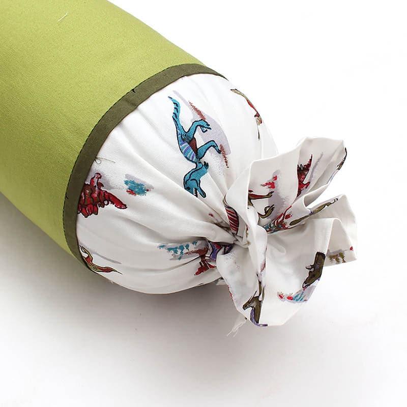 Buy The Dino Kingdom Bolster (Green) - Set Of Two Crib Bolster Covers from Vaaree