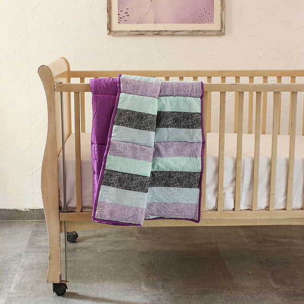 Buy The Cute Stripes Quilt Crib Quilts from Vaaree