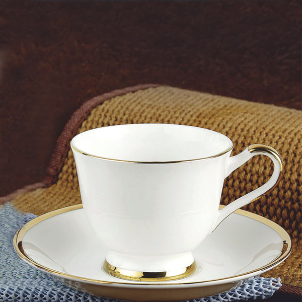 Tea Cup & Saucer - Maverina Cup & Saucer (125 ML) - Twelve Piece Set