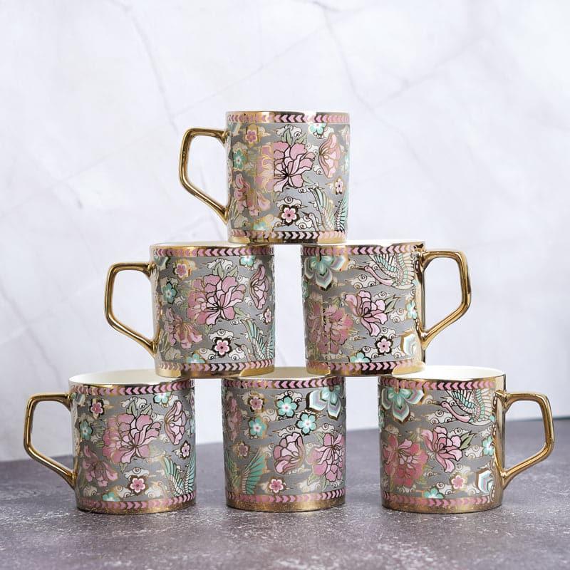 Cup - Brija Ceramic Mug (180 ML) - Set Of Six