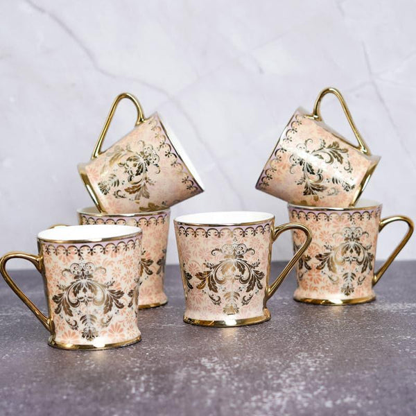 Cup - Keila Ceramic Mug (180 ML) - Set Of Six