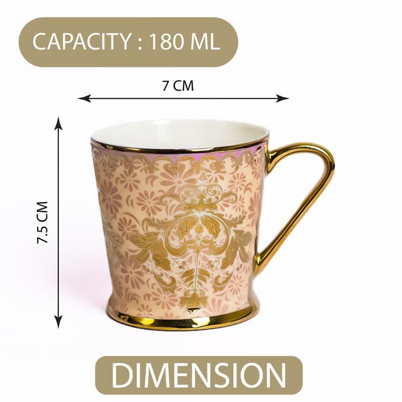 Cup - Keila Ceramic Mug (180 ML) - Set Of Six