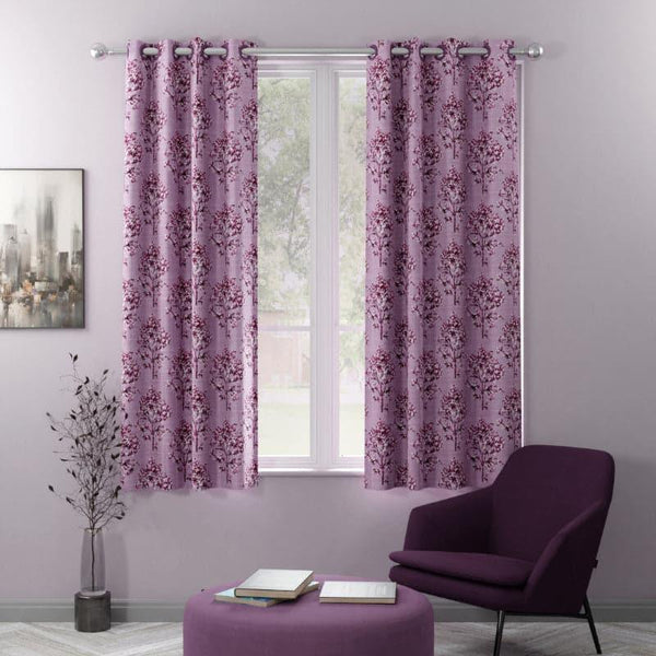 Curtains - Aalma Floral Curtain - Set Of Two