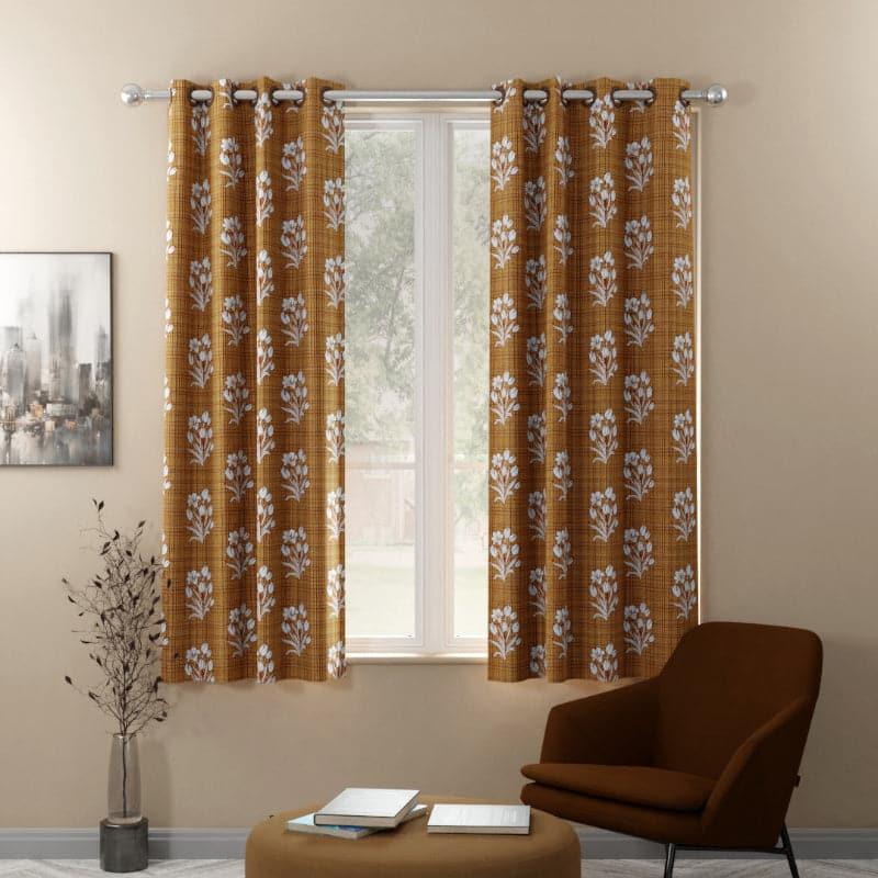 Curtains - Adna Floral Curtain - Set Of Two
