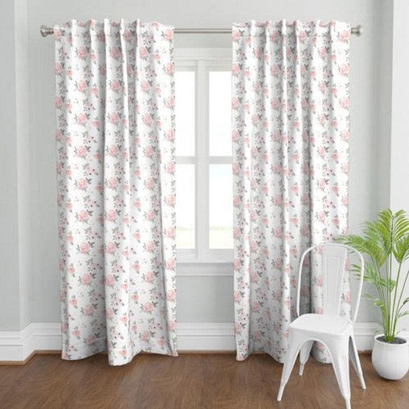 Buy Adriana Floral Curtain Curtains from Vaaree