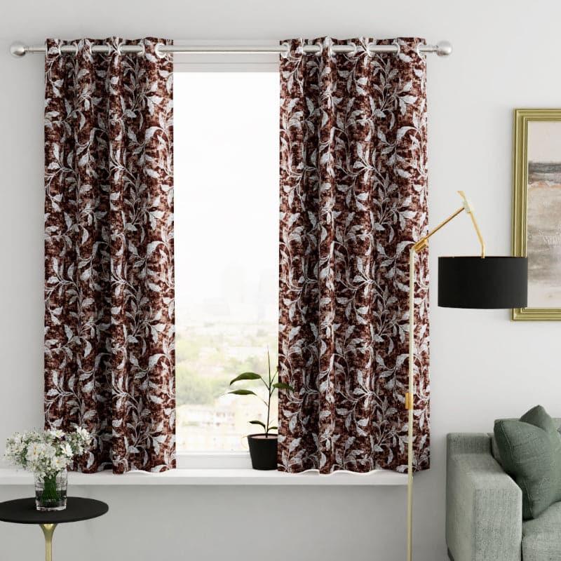 Curtains - Agna Floral Curtain - Set Of Two