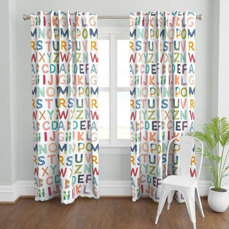 Buy Alphabet Dive Curtain Curtains from Vaaree