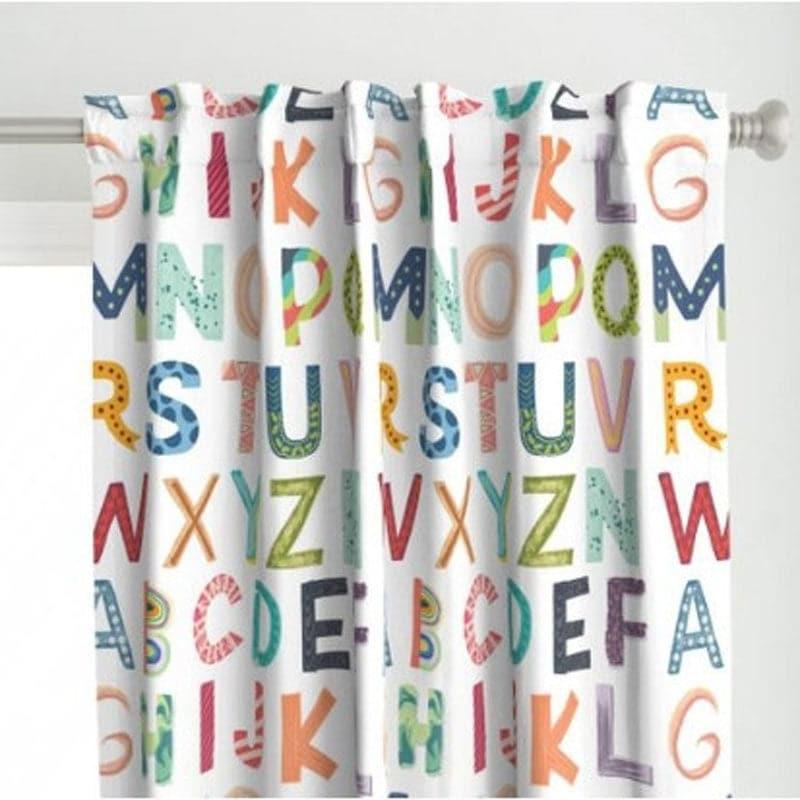 Buy Alphabet Dive Curtain Curtains from Vaaree