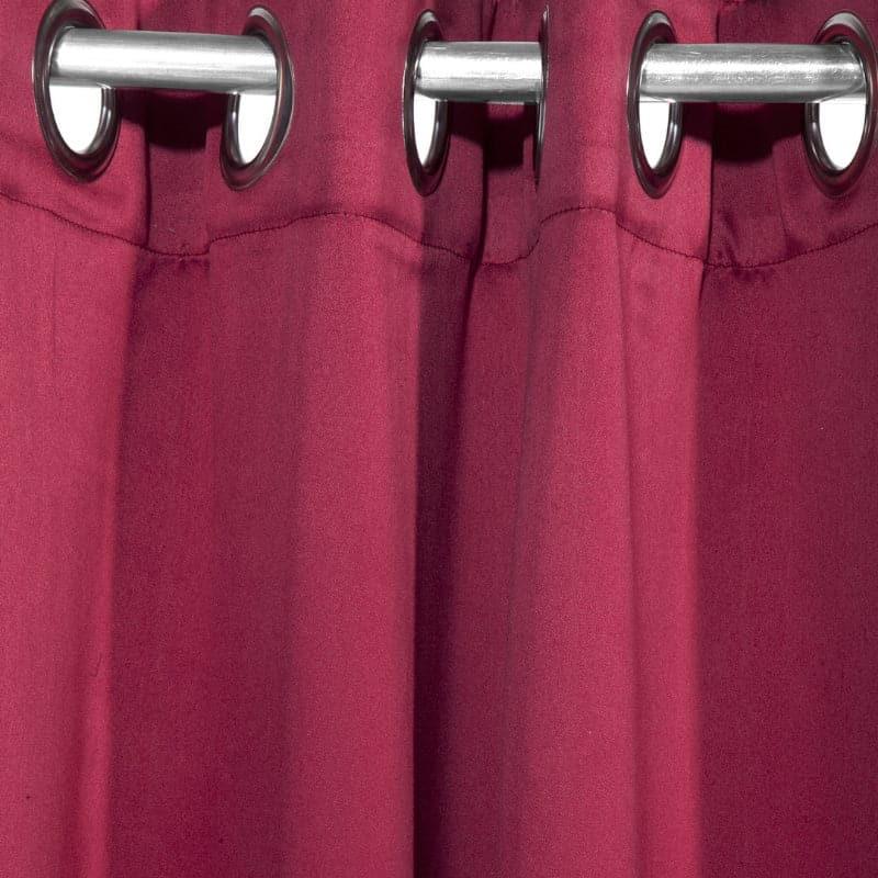 Buy Arlo Solid Curtain - Maroon Curtains from Vaaree