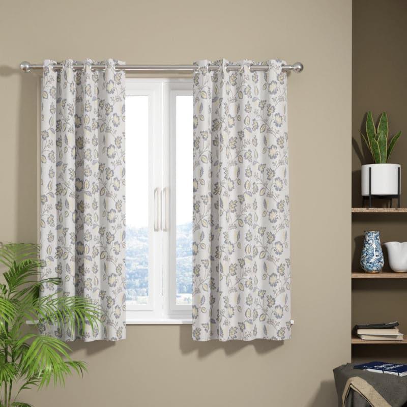 Buy Ashta Floral Curtain - Set Of Two Curtains from Vaaree