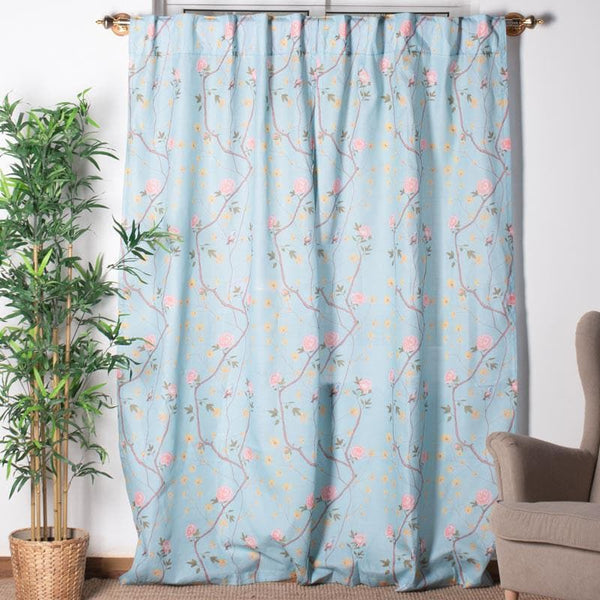 Buy Curtains - Billy Blue Twines Curtain at Vaaree online