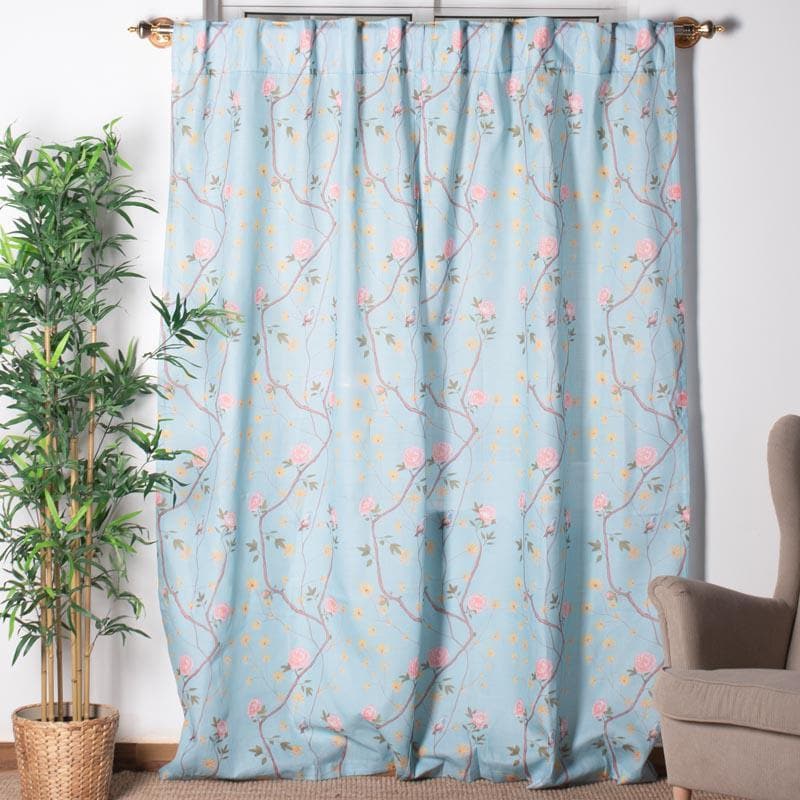 Buy Billy Blue Twines Curtain Curtains from Vaaree