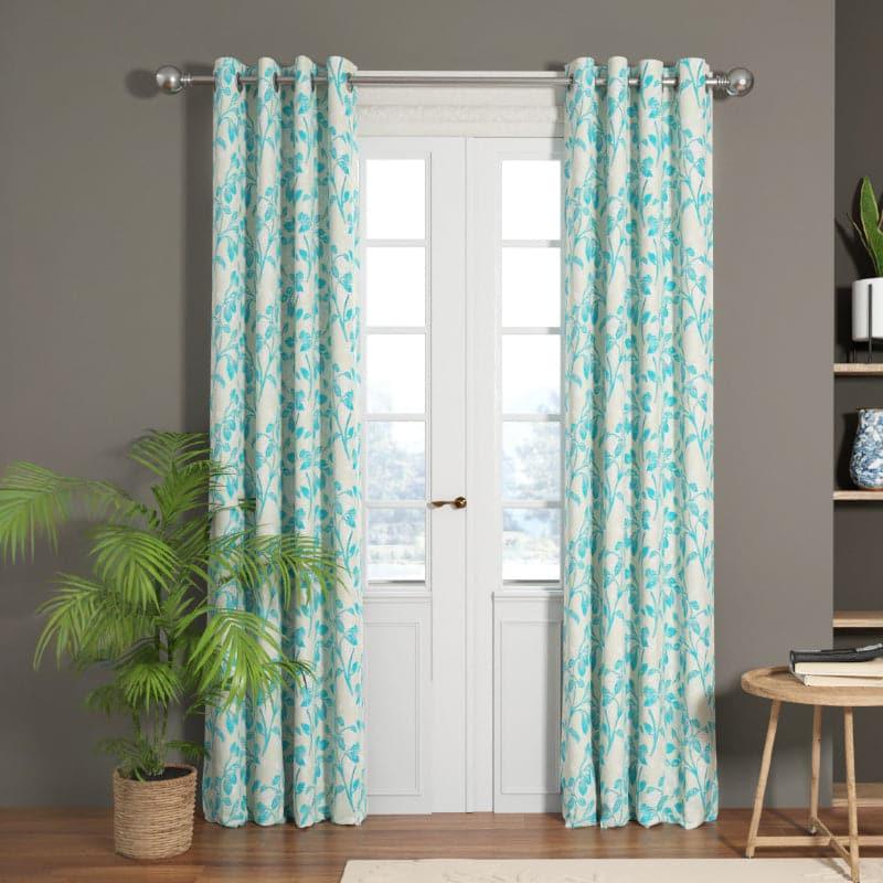 Curtains - Brind Floral Curtain - Set Of Two