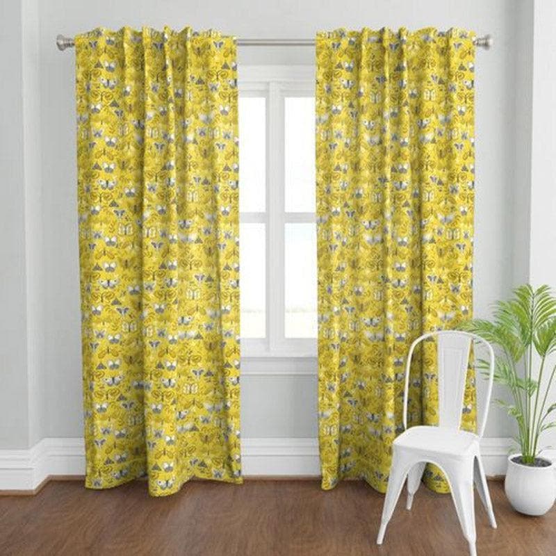 Buy Butterfy Garden Curtain Curtains from Vaaree