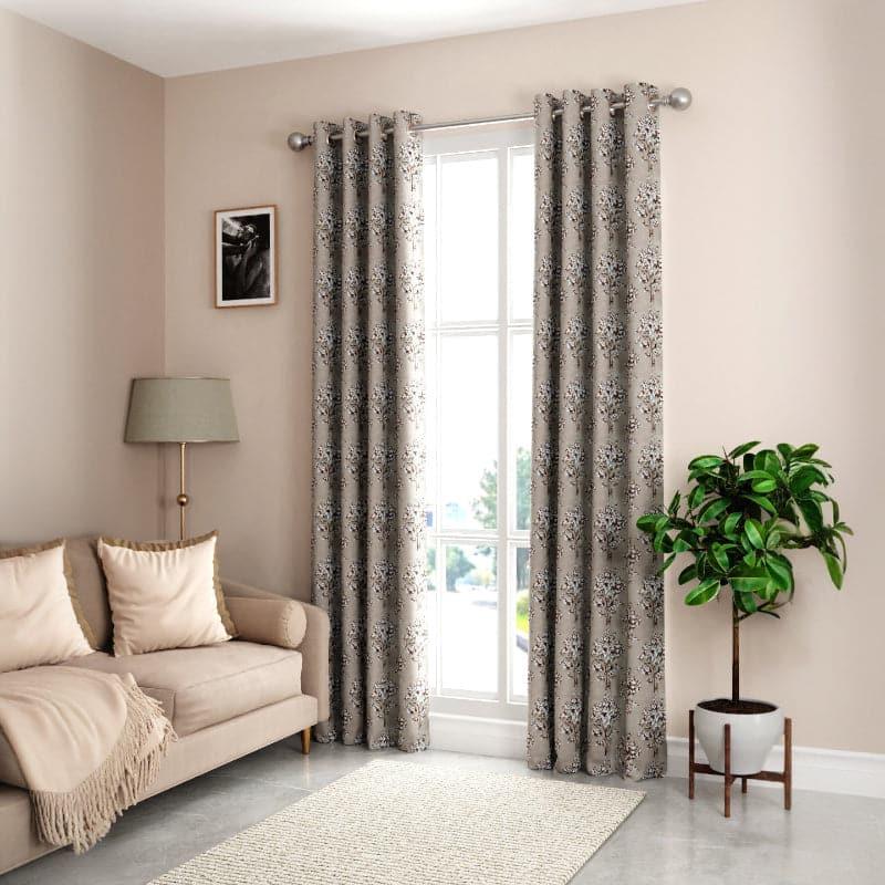 Curtains - Dipara Floral Curtain - Set Of Two