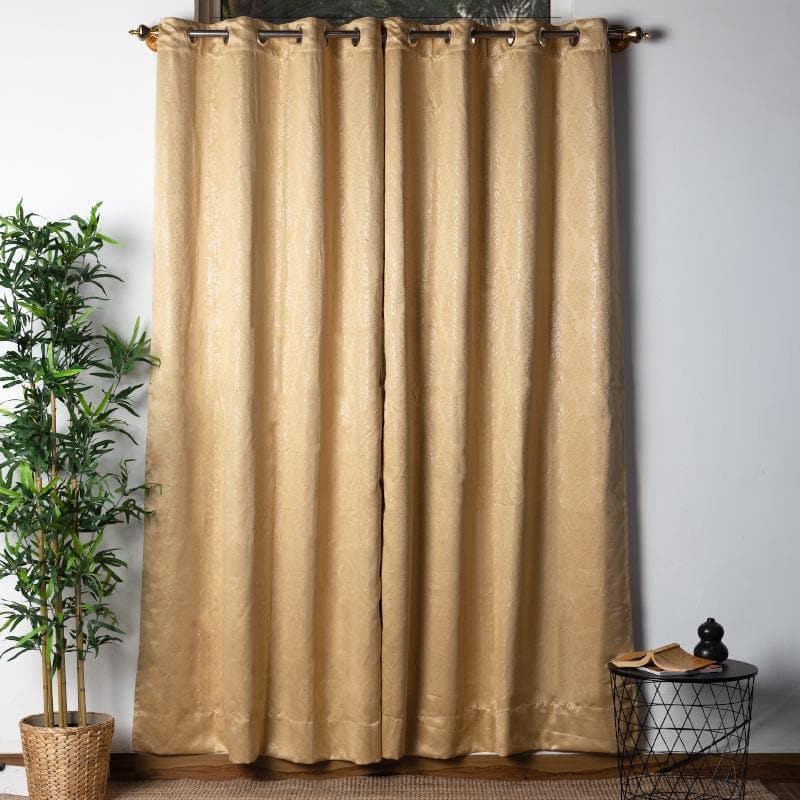 Buy Earthy Beige Curtain Curtains from Vaaree