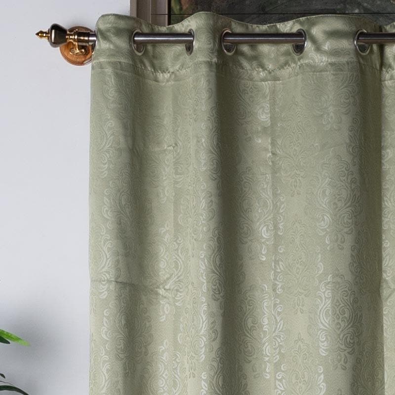 Buy Earthy Green Curtain Curtains from Vaaree