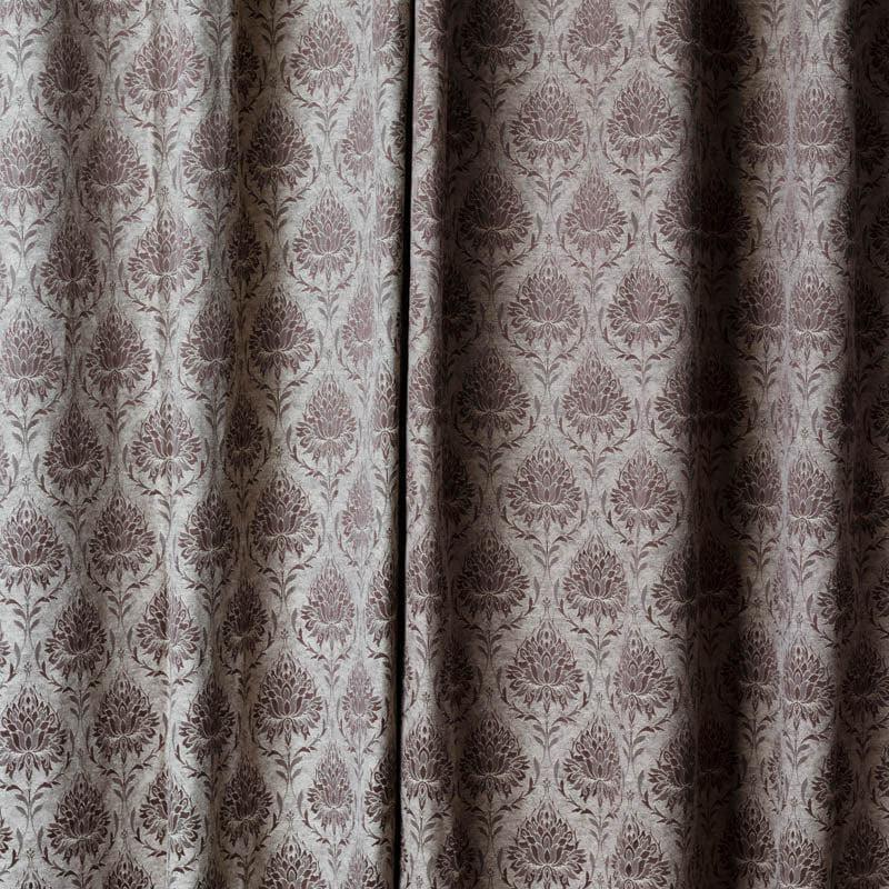 Buy European Baroque Floral Single Curtain (Brown) Curtains from Vaaree