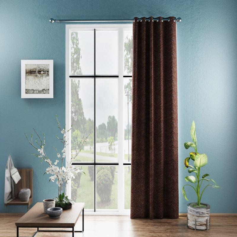 Buy Fasho Blackout Curtain - Brown Curtains from Vaaree