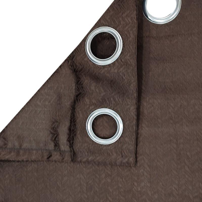 Buy Fasho Blackout Curtain - Brown Curtains from Vaaree