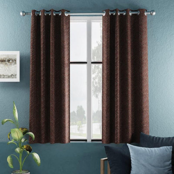 Curtains - Fasho Blackout Curtain (Brown) - Set Of Two