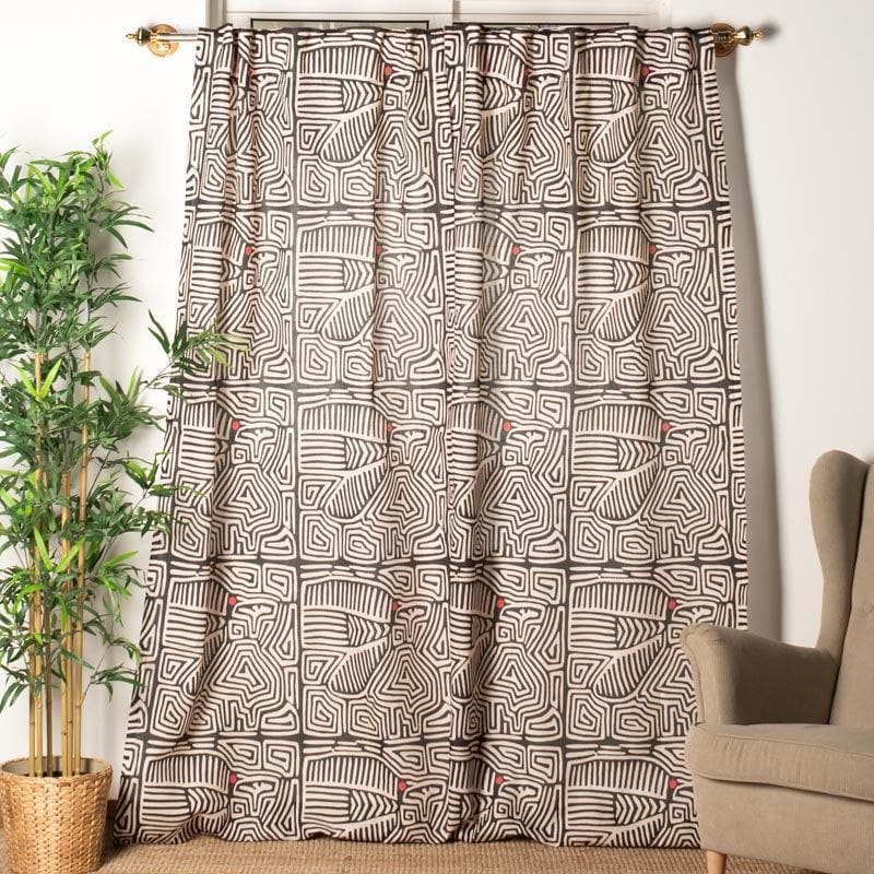 Buy Fish Bones Curtain Curtains from Vaaree