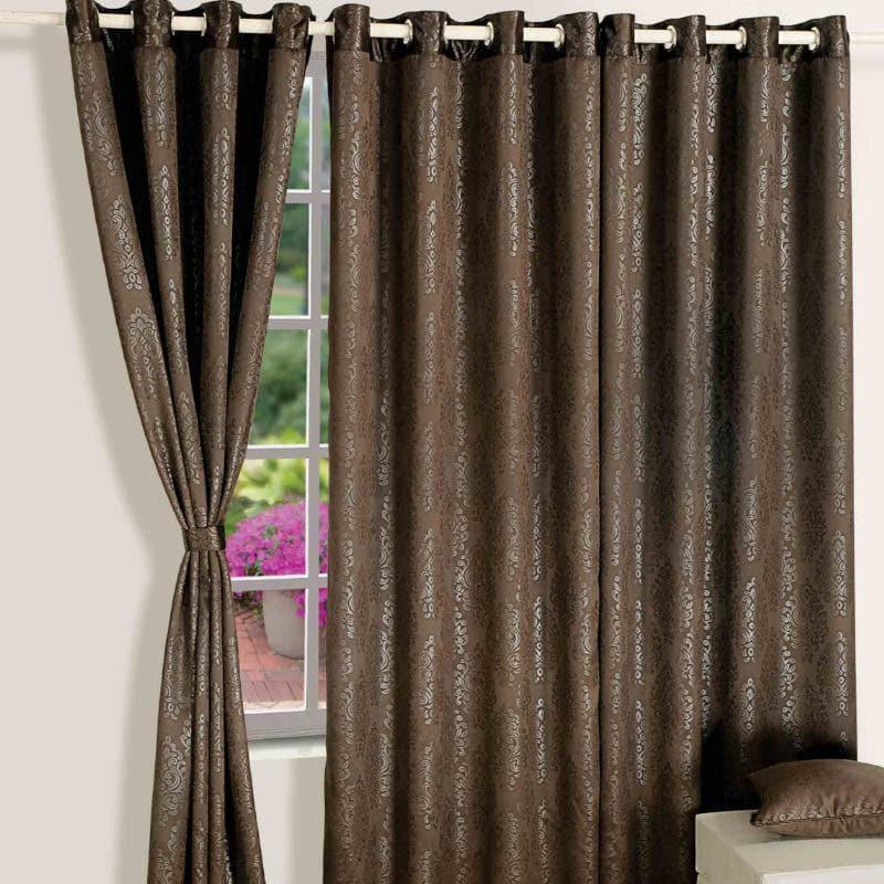 Buy Curtains - Fudge Brownie Curtain at Vaaree online