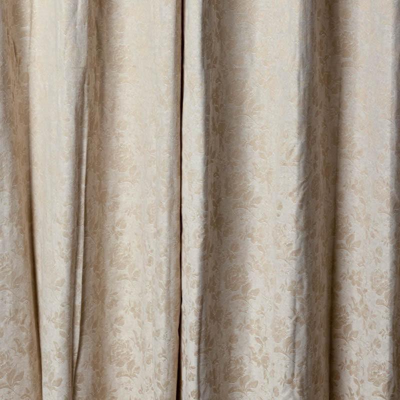 Curtains - Gulaab Jacquard Curtain Single (Beige)