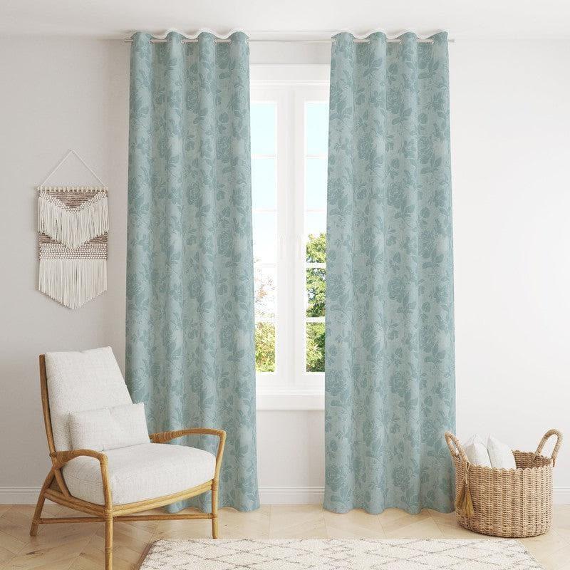Curtains - Gulaab Jacquard Single Curtain (Green)
