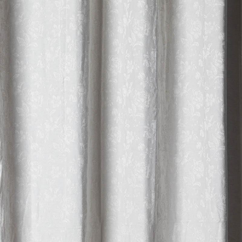 Curtains - Gulaab Jacquard Single Curtain (White)