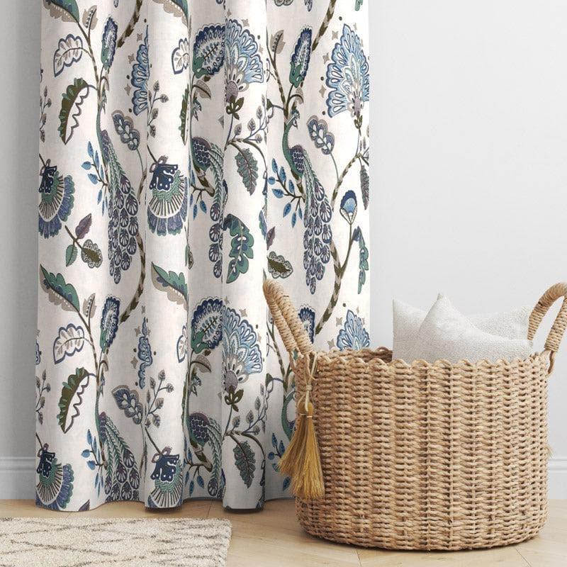 Buy Haruna Single Curtain - Blue Curtains from Vaaree