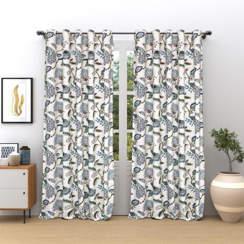 Buy Haruna Single Curtain - Blue Curtains from Vaaree