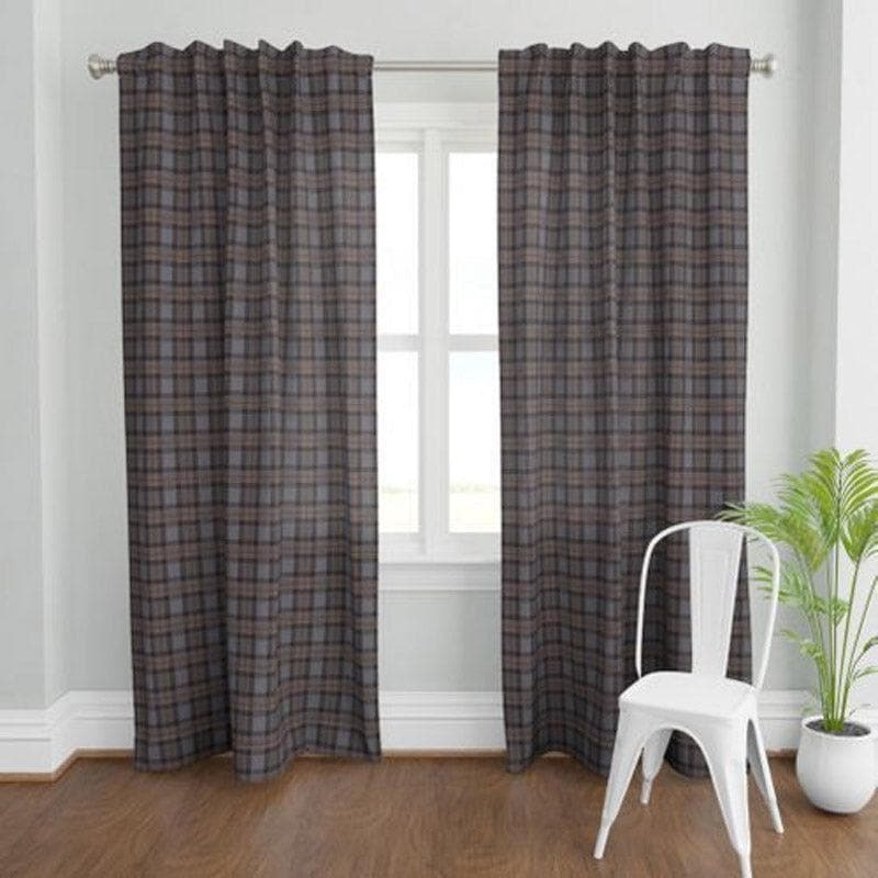 Buy Kameen Checkered Curtain Curtains from Vaaree