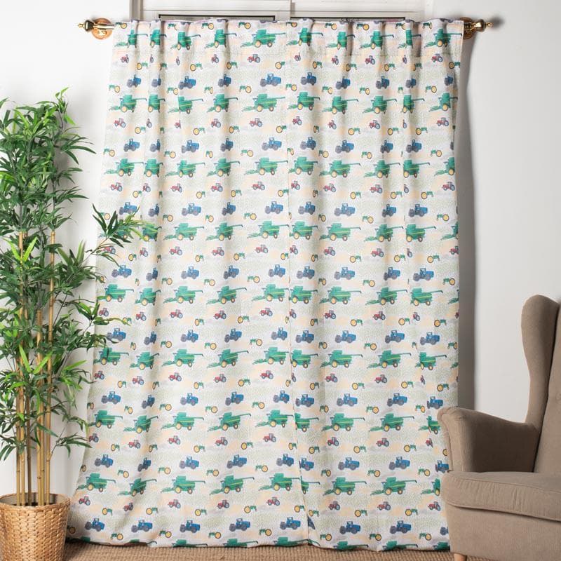 Buy Kids Tractor Printed Curtain Curtains from Vaaree