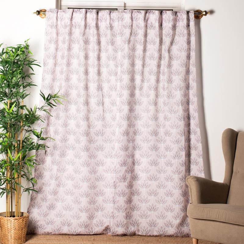 Buy Lotus Love Curtain Curtains from Vaaree