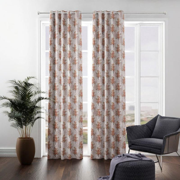 Curtains - Mikta Floral Curtain - Set Of Two